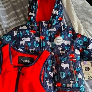 Boys snowsuit George Size 12-18 months